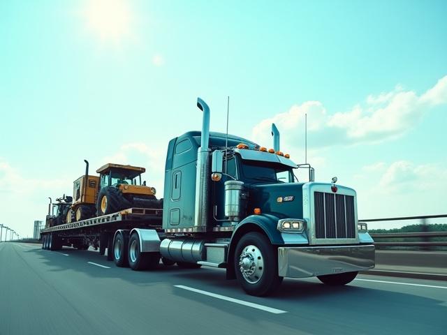Hot shot pickup and gooseneck trailer for heavy urgent machinery